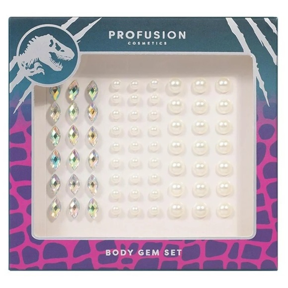 Profusion Cosmetics Jurassic World Park Visitor Cosmetic Bag & Body Gem Set - Picture 3 of 5